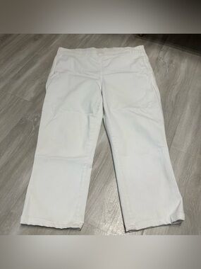 Miracle Body White Pull On Stretch Pants Sz 14
